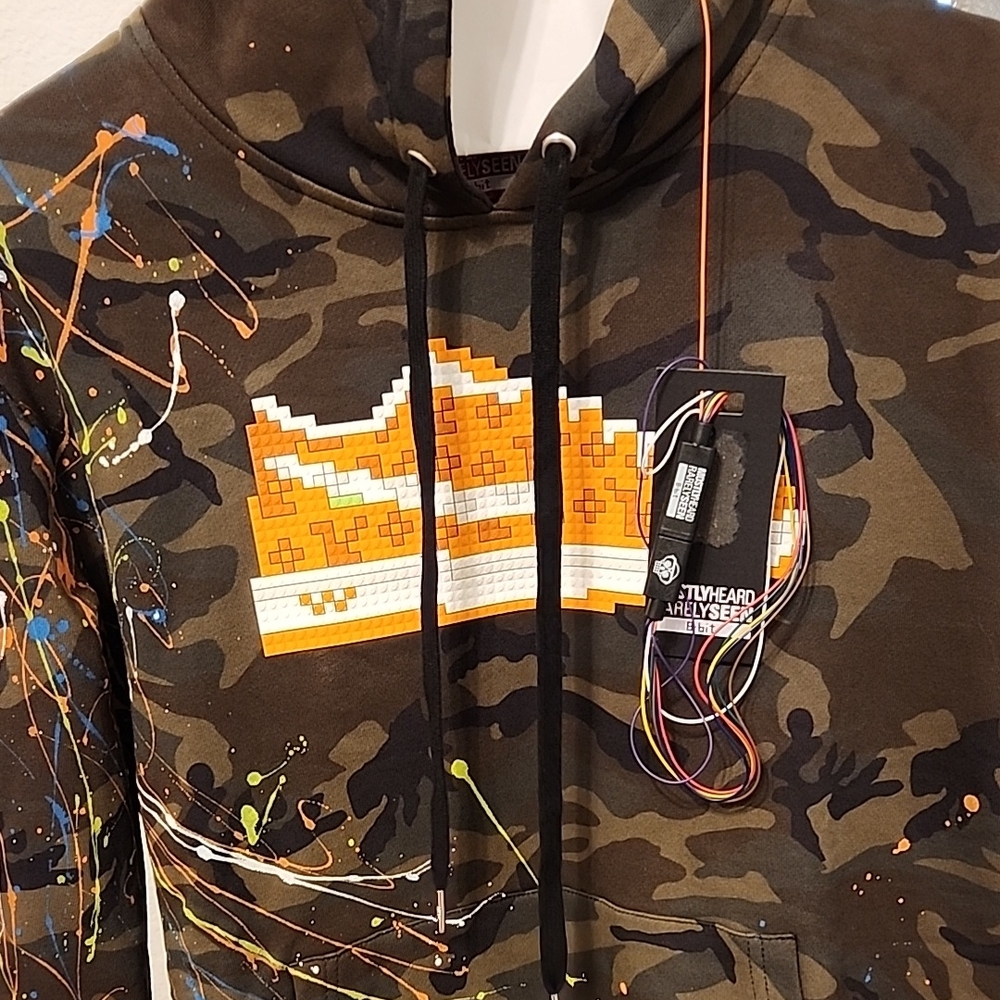 Pixelated Crown Camo Hoodie size Mediam